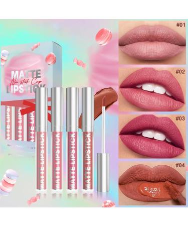 Lipstick Makeup Set Long-Lasting Lip Gloss for Women | Sweat-Resistant Cosmetic Kit Makeup Supplies - Buy Online on GoSupps.com