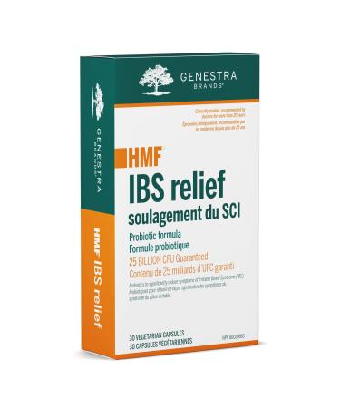 Genestra Brands - HMF IBS Relief - Irritable Bowel Syndrome (IBS) Probiotic Formula - 30 Vegetable Capsules
