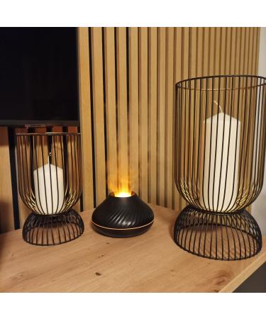 Shop Aroma Diffuser with Flame Effect - 130ml Essential Oils Humidifier | International Shipping Available - Buy Online on GoSupps.com