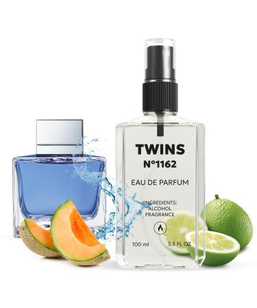 TWINS Impression of Seduction | Perfume for Men Eau de Parfum | No.1162 | 3.4 Fl Oz / 100 ml AB Blue Seduction For Men Impression