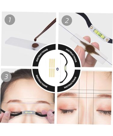 FOMIYES 3pcs Bow Eyebrow Ruler Make up Kit Eyebrow Shaping Kit with Stencils Eyebrow Line Marker Draw a Line - Buy Online on GoSupps.com