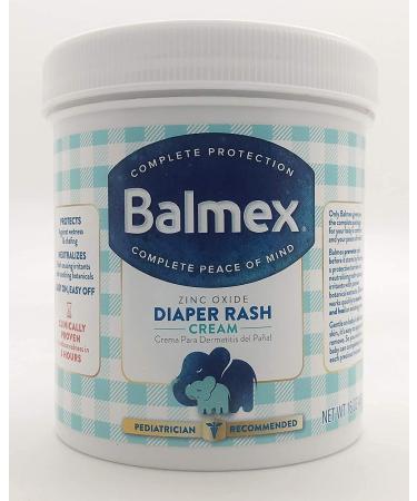 Balmex Diaper Rash Cream With Zinc Oxide 16 Oz (Pack Of 6)