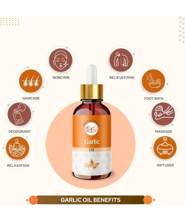 Crysalis Garlic (Allium Sativum) 100% Pure & Natural Undiluted Essential Oil Organic Standard/Steam Distilled Oil for Skin & Hair Body Nail Care DIY Cosmetics -30ML with Dropper External Use Only - Buy Online on GoSupps.com