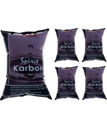 AlcoTec Activated Carbon 1kg - Premium Alcohol Filter for Home Brewing & Fermentation | 5 Pack - International Shipping Available - Buy Online on GoSupps.com