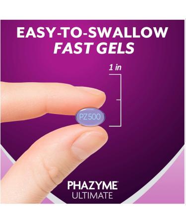 Phazyme Ultimate Gas Bloating Relief Fast Gels 500mg - 20 Count Pack - Buy Online on GoSupps.com