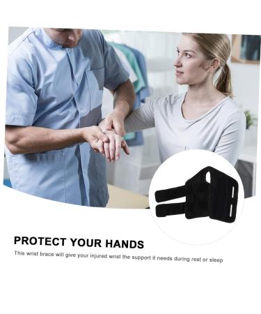 FOMIYES Carpal Support Brace - Best Thumb Splint Strap for Hand & Wrist Pain Relief - Unisex 28x16 cm - Black - Buy Online on GoSupps.com