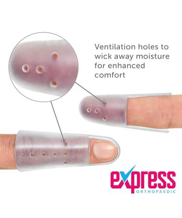Orthopaedic Medically Approved Mallet Finger Splint - Size 5 - DIP Joint Distal Plastic Splint (Pack of 1) - Buy Online on GoSupps.com