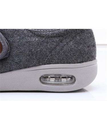 Yytcsjz 22.5CM Grey Swollen Feet Diabetic Edema Boots Slippers - Extra Wide Surgery Recovery Shoe for Elderly Plantar Fasciitis - Non Slip & Fattening - Buy Online on GoSupps.com