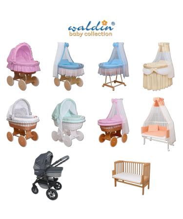 WALDIN Fitted Sheet for Baby Bassinet | Oval Handcart Bedding - Soft & Safe International Shipping - Buy Online on GoSupps.com