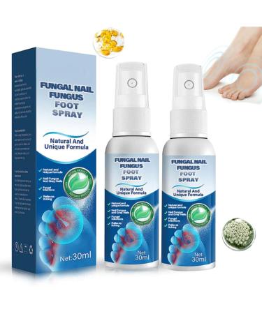 Athletes Foot Treatment Spray Medical Grade Nail Foot Spray Foot Treatment Spray Nail Repair Spray Easy to Use 30ml (Color : 2PCS)