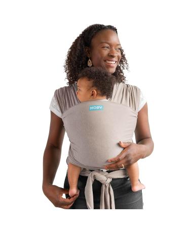 Moby Wrap Baby Carrier | Element | Baby Wrap Carrier for Newborns & Infants | #1 Baby Wrap | Baby Gift | Keeps Baby Safe & Secure | Adjustable for All Body Types | Perfect for Mom & Dad | Taupe - Buy Online on GoSupps.com