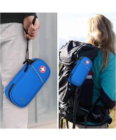 Medmax Insulin Cooling Bag - Portable Diabetic Organizer with 2 Cooling Packs | Water-Repellent Insulated Pocket for Insulin Pen & Accessories (Blue) - Buy Online on GoSupps.com