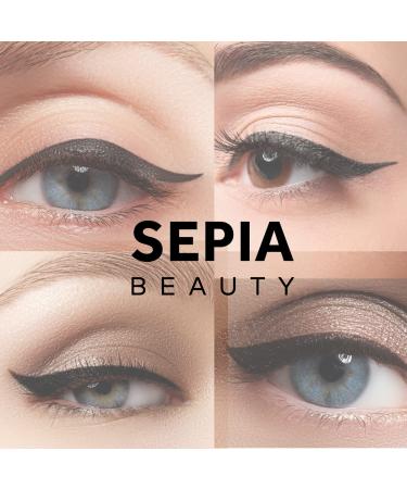 Sepia Beauty 2-in-1 Liquid Eyeliner & Eyelash Growth Serum - Safe for Extensions, Lifts & Natural Lashes - Water Based with Peptides - No Parabens or Sulfates (Black) - Buy Online on GoSupps.com