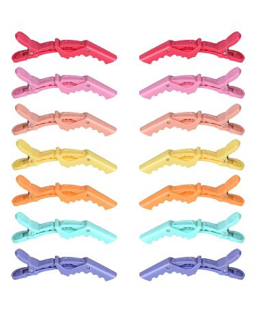 Teqifu Hair Clips 14 pcs-Alligator Hair Clips for Styling Sectioning Non-slip Grip Clips for Hair Cutting Durable Women Professional Plastic Salon Hairclip with Wide Teeth & Double-Hinged Design Hair Clips For Women Hair...