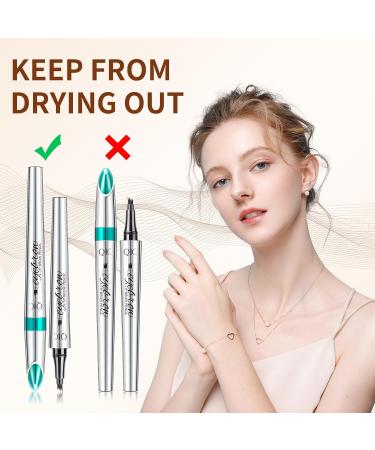 QIC Eyebrow 4 Tip Brow Pencil - Waterproof Long-Lasting Microblading Pen for Natural Brows (Light Brown-01) - International Shipping Available - Buy Online on GoSupps.com