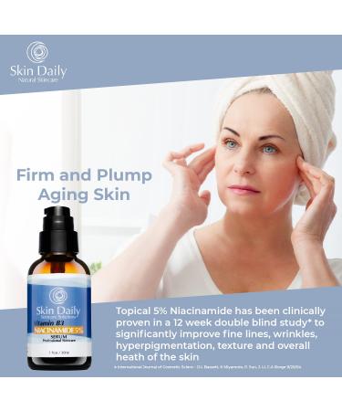 Niacinamide Serum for Face 1oz - Dermatologist Recommended Pore Minimizer & Anti-Aging Treatment - Targets Wrinkles, Dark Spots & Dryness - Skin Brightening Formula - Buy Online on GoSupps.com