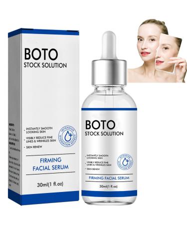 Boto Stock Solution Facial Serum - Boto-x Stock Anti Aging Serum For Face - Instant Face Tightening Boto Reduce Fine Lines Wrinkles Boost Skin Collagen Hydrate & Plump Skin 30ml