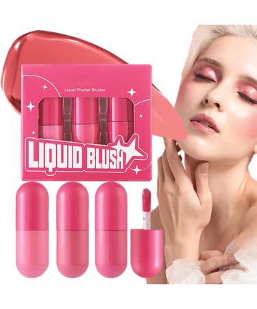 Liquid Blush Makeup Cream Blush Long-lasting liquid blush highlighter for high pigment color and creates a soft finish - Buy Online on GoSupps.com