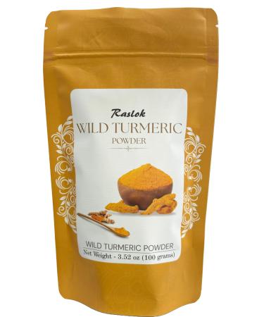 Wild Turmeric Powder | Kasturi Manjal| Amba Haldi | Kasturi Turmeric | No Preservatives | Chemical Free | for Face Packs & Face Mask (3.52 Ounces) 3.52 Ounces
