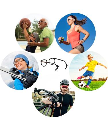 12 Pairs Silicone Anti-Slip Glasses Holders & Ear Pads - Comfortable Black Accessories for Reading Glasses - Buy Online on GoSupps.com