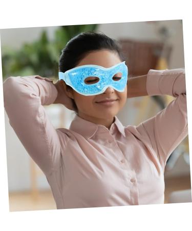 PLAFOPE Cool Gel Eye Mask Reusable Ice Compress For Eye Care Reduces Fatigue Swelling For Students Office Workers Comfortable Fit With Elastic Band 285x9x17cm Sky Blue - Buy Online on GoSupps.com