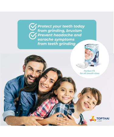 Premium Dental Mouthguard for Bruxism & Teeth Grinding - 6 Pack (3 Sizes) | Moldable Trimmable Night Guard - Buy Online on GoSupps.com