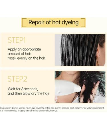 8 Seconds Revitalizing Hair Mask for Hot Dyed & Damaged Hair 8s Revitalizes Hot Dyeing Damaged Hair Mask Keratin Hair Treatment Mask Deep Conditioner 70ml - Buy Online on GoSupps.com