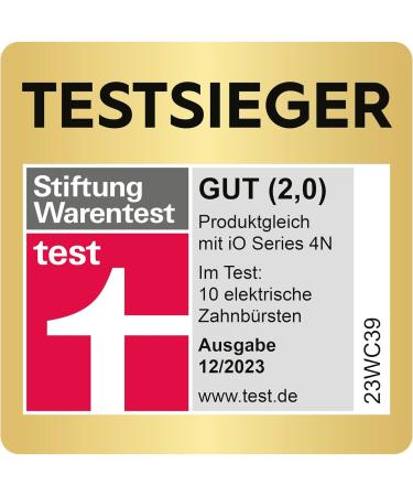 Oral-B io Series 4 Electric Toothbrush Double Pack - Test Winner by Stiftung Warentest (12/2023) | Global Shipping Available - Buy Online on GoSupps.com