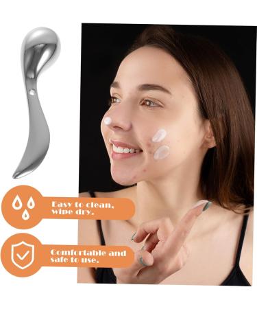SHERCHPRY 2 Pieces Zinc Alloy Eye Cream Massage Rods Care Promote Blood Circulation Easy to Use for Beauty Relaxation Silver - Buy Online on GoSupps.com