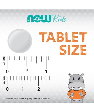 Now Supplements Kid Cal Chewables - Calcium Citrate, Magnesium, Vitamin D - Tart Orange Flavor - 100 Count - Buy Online on GoSupps.com