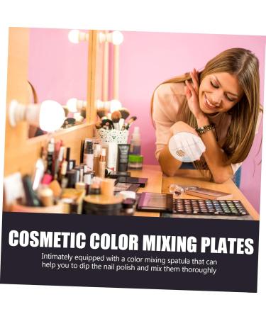Didiseaon 6 Sets Acrylic Powder Chassis Cosmetic Mixing Pallet Color Display Plate Eyeshadow Palettes Makeup Gadgets Makeup Palette Spatula Cosmetic with Spatula Supplies Liquid Foundation - Buy Online on GoSupps.com