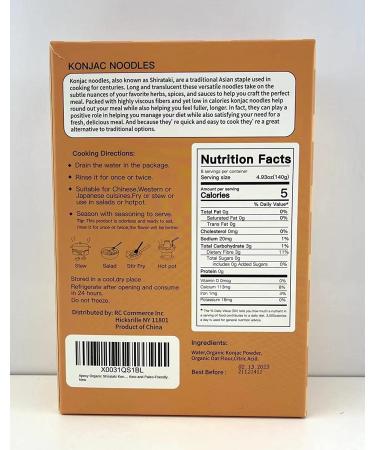 Apexy Organic Shirataki Konjac Noodle Spaghetti 53.6oz - 8 Pouches, Healthy Low Calorie, Low-Carb, Gluten-Free, Vegan, Keto & Paleo-Friendly Pasta - Buy Online on GoSupps.com