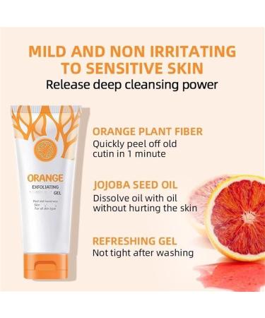 Natural Orange Exfoliating Gel - Face & Body Scrub for Women | Revitalize Your Skin - Buy Online on GoSupps.com