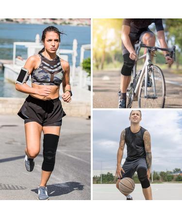 Milaiun Kniebandage - 2 Pack Compression Knee Supports for Men & Women with Stabilizers | XL Dark Gray - Ideal for Arthrosis Meniscus & Strength Sports - Buy Online on GoSupps.com