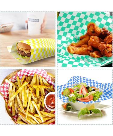 DEKAIM Checkered Deli Paper Sheets - 240 Waxed Inserts for Food Baskets | Perfect for Packing Bread & Sandwiches - International Shipping Available - Buy Online on GoSupps.com