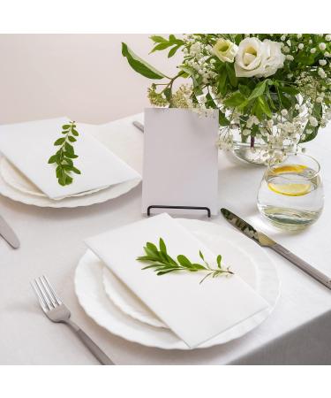 LEKOCH 100 PCS Premium Disposable Napkins - White Air Laid Cloth-Like Napkins for Weddings | 43x30 cm | Bulk 200 PCS - Buy Online on GoSupps.com