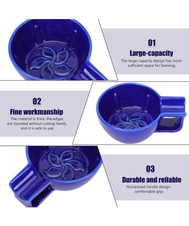 Beaupretty Key Bowl: Shaving Soap Cup & Cleaning Tool - Refillable Black Ceramic & Blue Container for Men - Buy Online on GoSupps.com