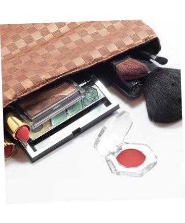 Angoily 4pcs Hexagonal Transparent Eye Shadow Box Highlight Travel Storage Tray - Buy Online on GoSupps.com