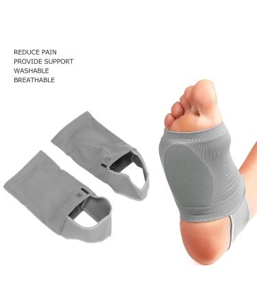 Dioche Arch Support Sleeves for Flat Feet Pain Relief | Compression Brace with Silicone Pads | Washable & Breathable Ankle Support - Buy Online on GoSupps.com
