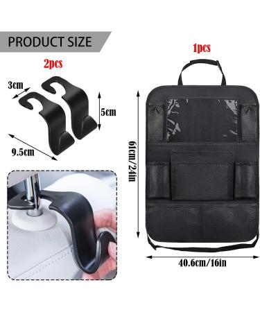Car Seat Organizer with Auto Hooks - Back Seat Protector for Kids with Tablet Holder and Travel Accessories - Buy Online on GoSupps.com