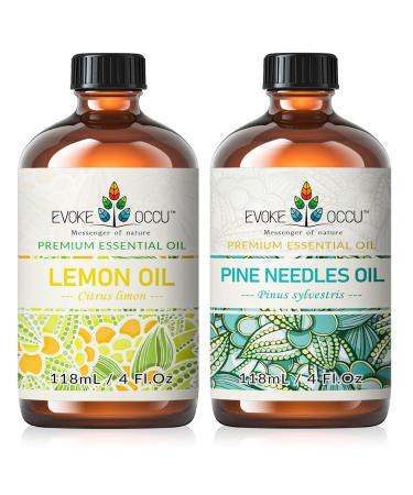 EVOKE OCCU Lemon Essential Oil and Pine Needle Essential Oil - 4 Fl Oz