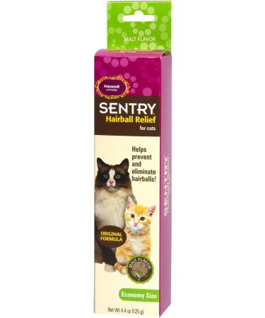 Sentry Hairball Relief for Cats Malt Flavor - 4.4 oz - Eliminate Hairballs with Ease - Buy Online on GoSupps.com