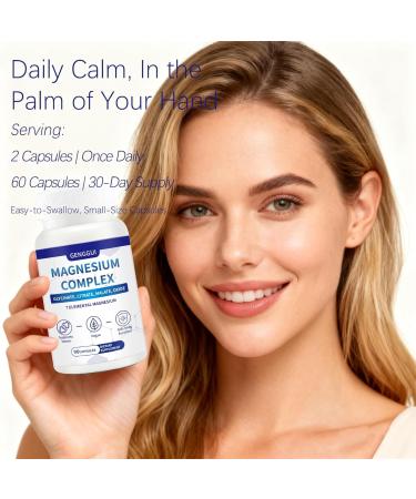  Magnesium Complex 7 in 1 with 1000mg - 90 Capsules - Features Elemental Magnesium & Citrate - Dietary Supplement for Adults (1) - Buy Online on GoSupps.com