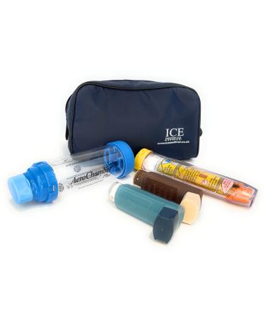 ICE Medical Inhaler Bag - Medium (Midnight Blue)