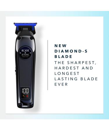 Blade & Stone Professional Hair Trimmer for Men - PT301 | Diamond-S Blade Micro-Gap Tech 7200 RPM Brushless Motor Cordless & Durable - Dark Night - Buy Online on GoSupps.com