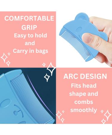 Soft Baby Comb for Milk Scab | Newborn Hair Brush with Gentle Teeth - Blue (1 Piece) | Perfect for Baby's Sensitive Scalp - Buy Online on GoSupps.com