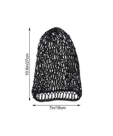 Beaupretty Elastic Wide Hair Net Bands - Black Rayon Snood Cover & Crochet Cap for Sleeping | Shop Internationally - Buy Online on GoSupps.com