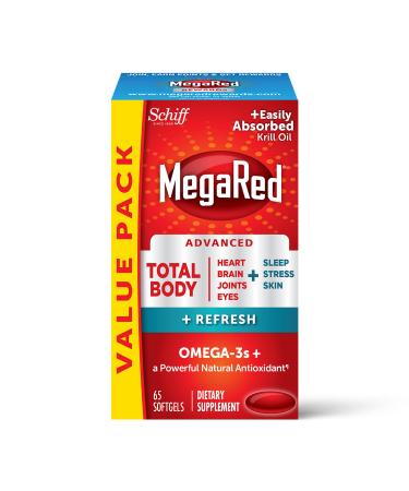 Schiff MegaRed Advanced Total Body + Refresh  65 Softgels