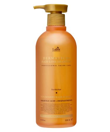 LA'DOR Dermatical Hair-Loss Shampoo (17.9 fl.oz.) - Made with Salicylic Acid and Dexpanthenol to Nourish the Hair and Scalp (Thin Hair) LADOR