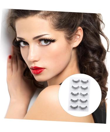 minkissy 5 Pairs Eyelashes Cat Eyes Look Makeup Eyelash Dramatic Lashes for Halloween Full Faux Lashes Lashes Decorative False Eyelash Artificial Fiber Decorate Make up - Buy Online on GoSupps.com